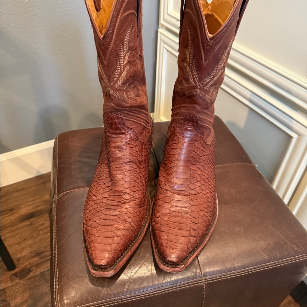 Tecovas “The Barrett” Brick Python - Men’s 9ee - … - image 1